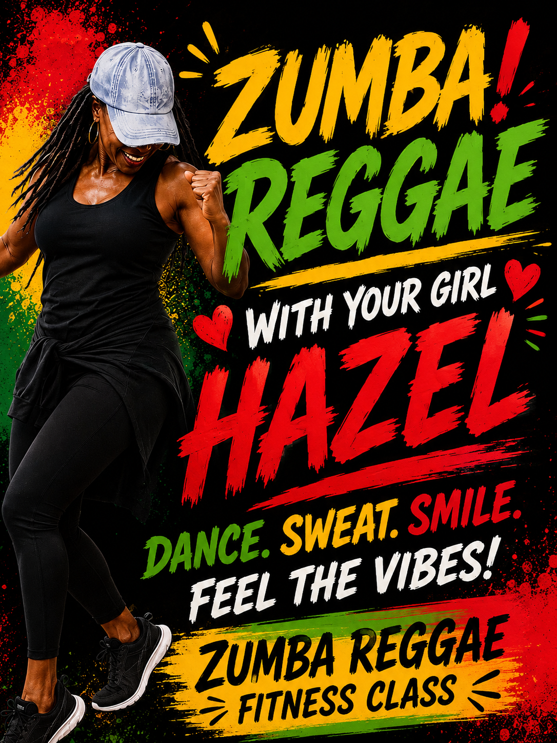 Zumba Reggae with Hazel — bi-weekly Saturdays at 4th Quarter Fitness