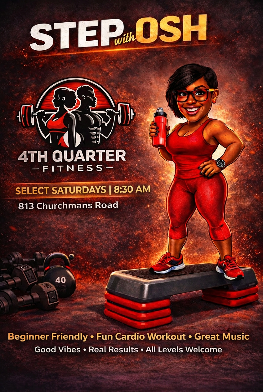 Step with Osh event flyer