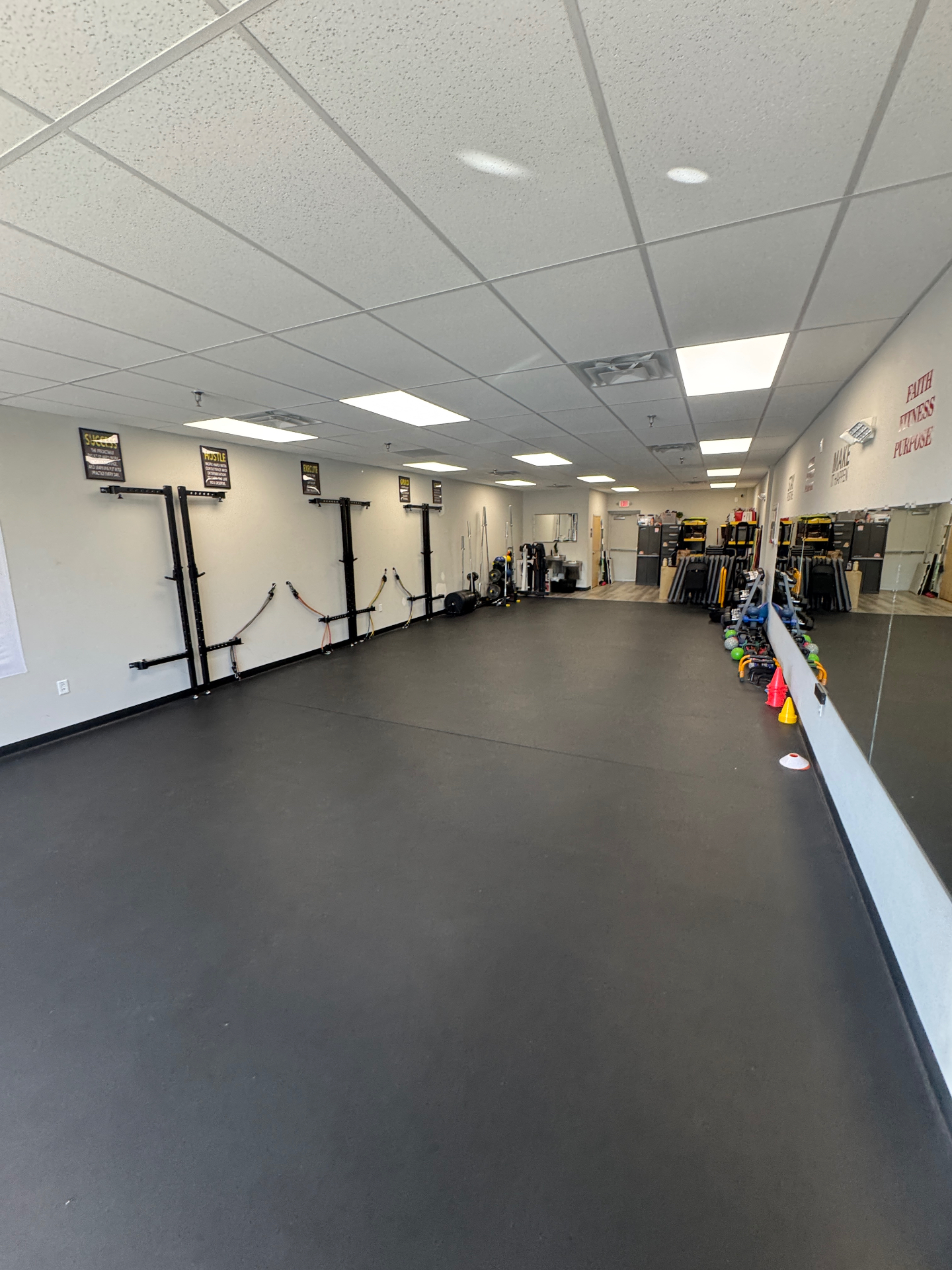 Members working out together