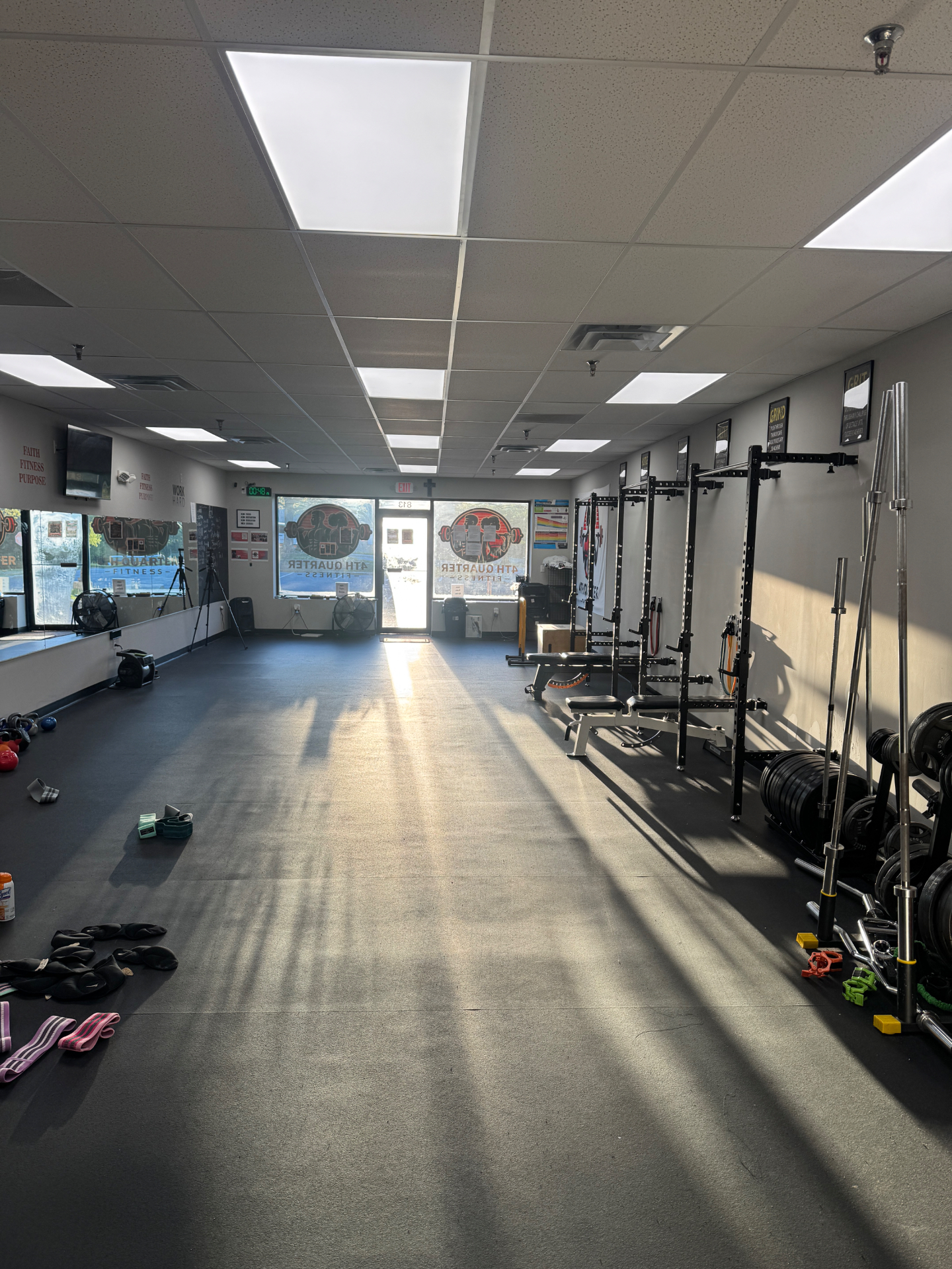 Inside the 4th Quarter Fitness gym in New Castle, DE